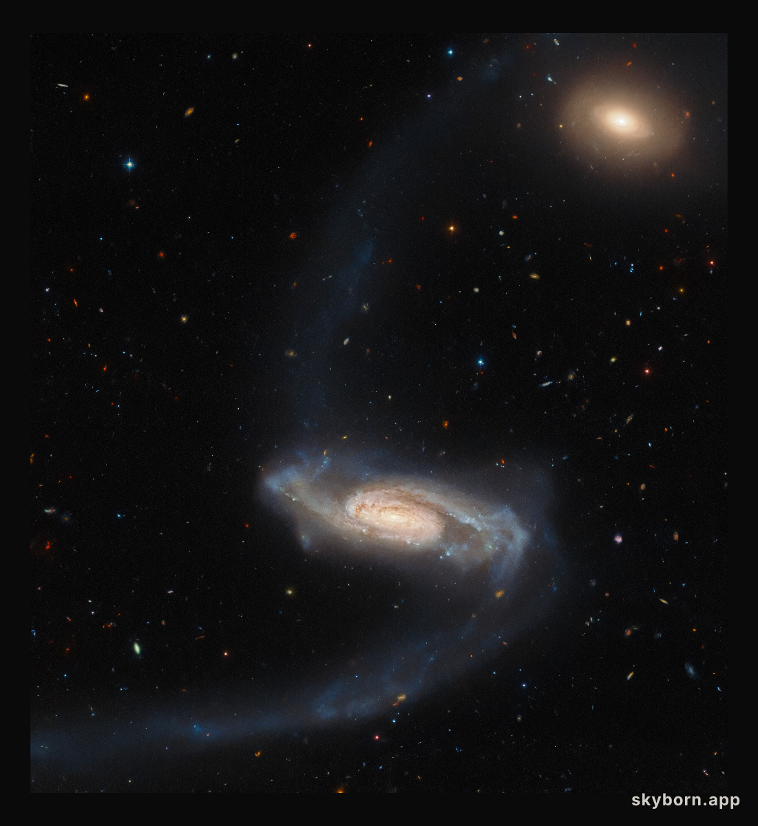 Hubble Spies a Long-Armed Galaxy