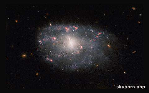 Hubble spies a meandering spiral