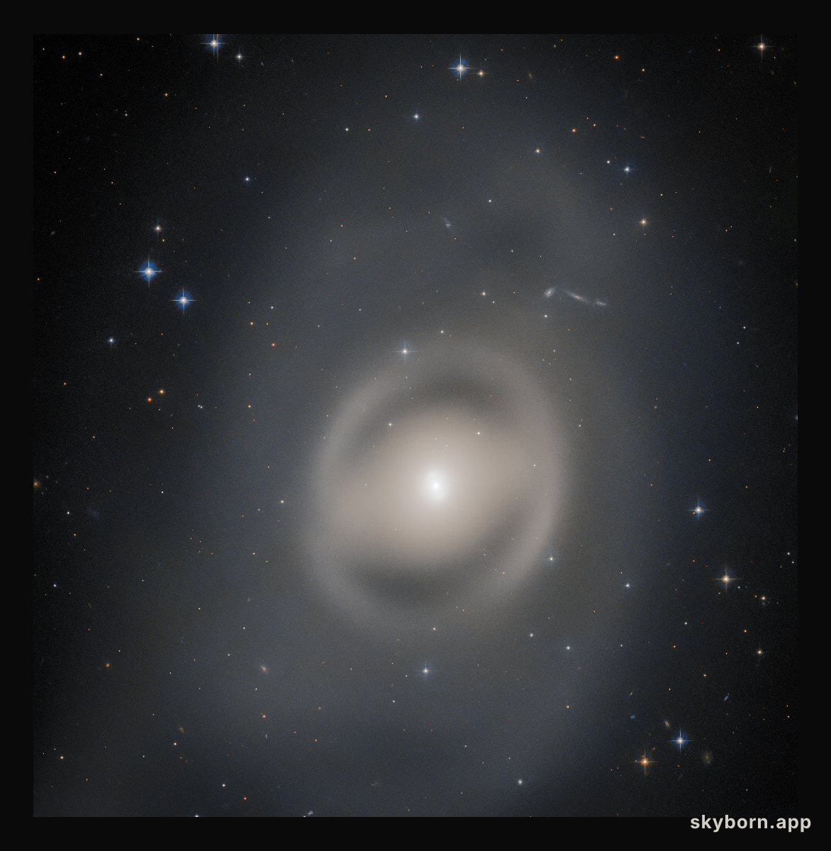 Portrait of a Ghostly Galactic Peacock