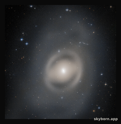 Portrait of a Ghostly Galactic Peacock