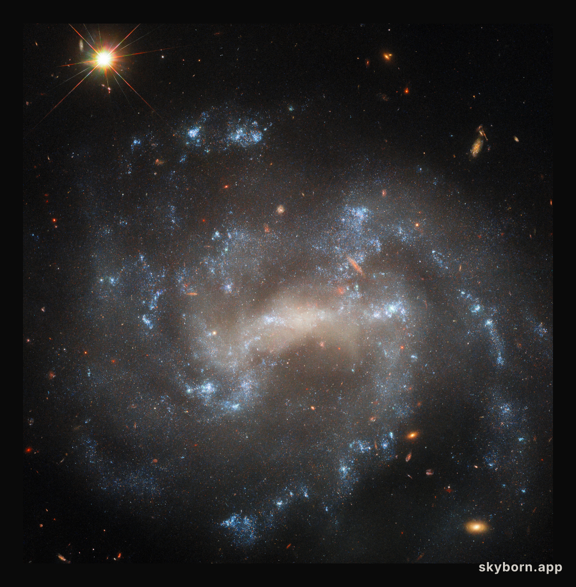 A spiral hiding an impostor