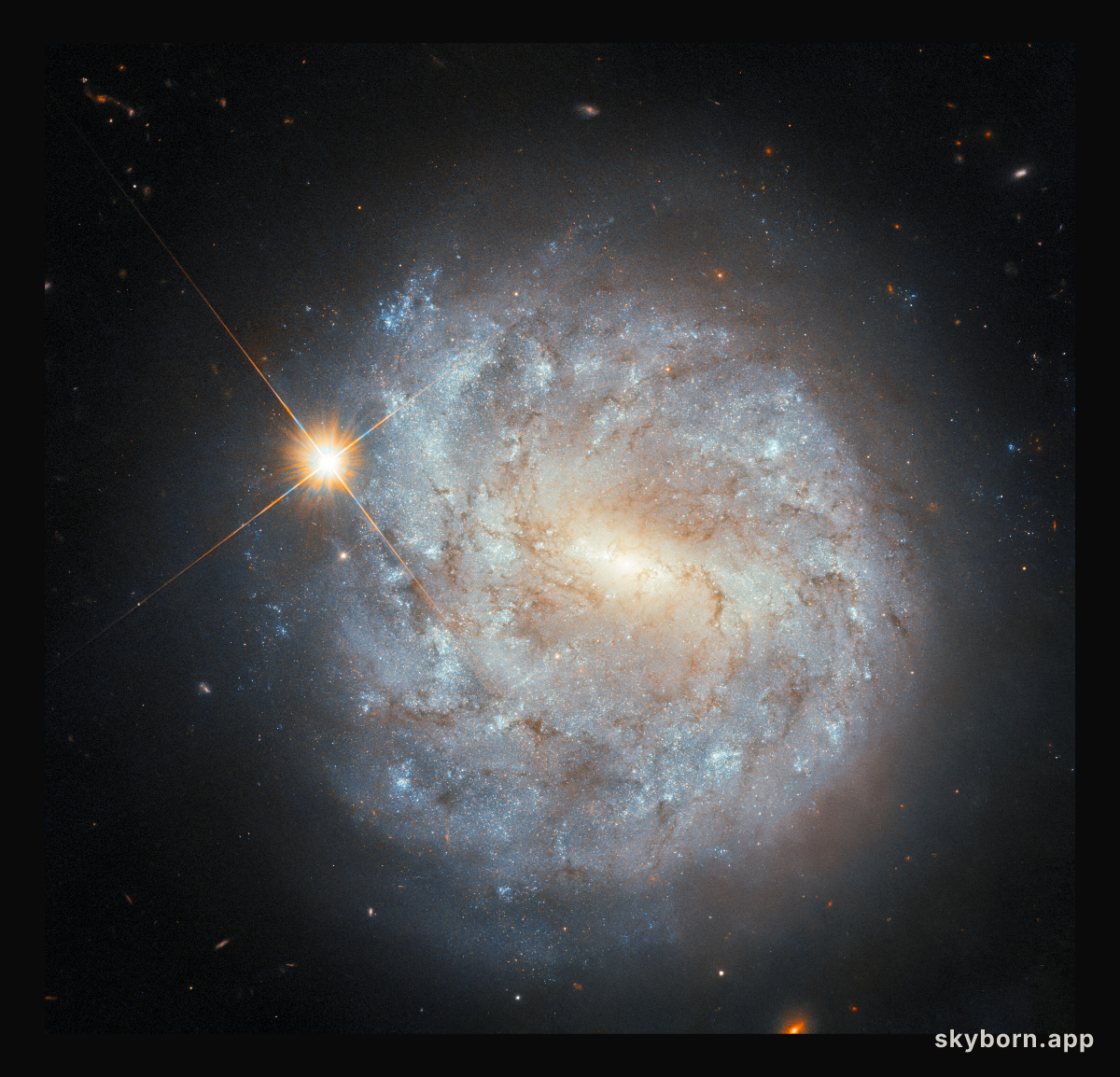 A spiral and a star