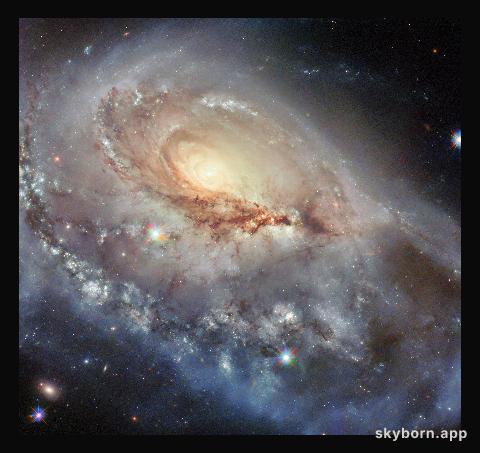 Snapshot of a peculiar spiral