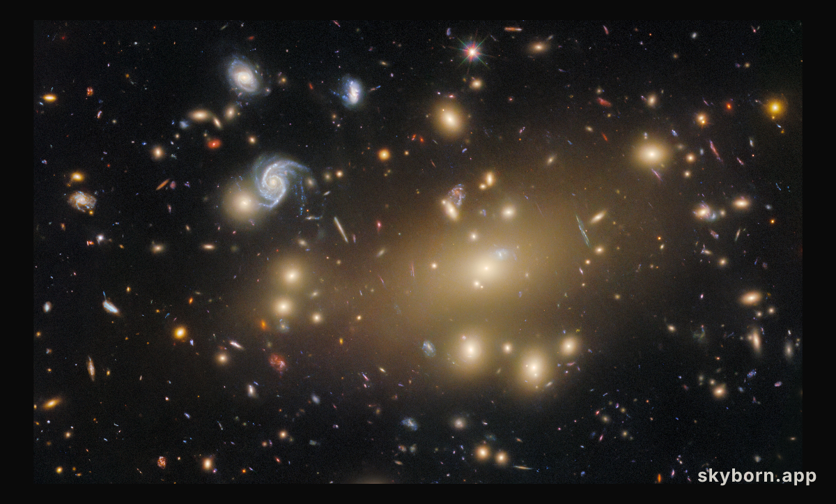 Portrait of a galaxy cluster