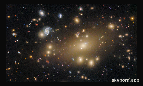 Portrait of a galaxy cluster
