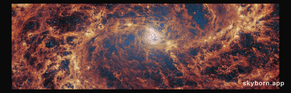 M83 (MIRI image, scaled)
