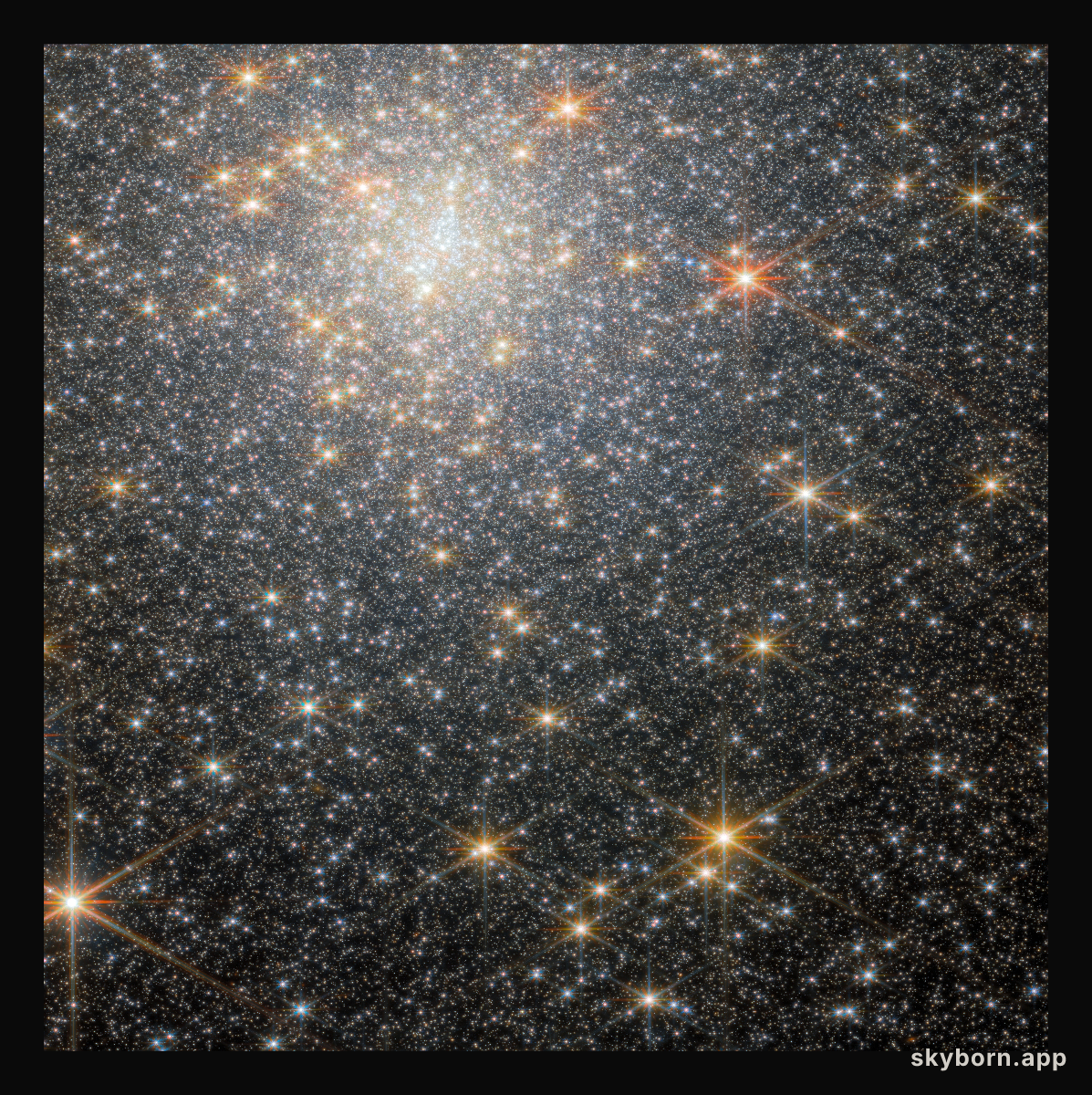 Star-studded cluster (NGC 6440 NIRCam wide-field image)