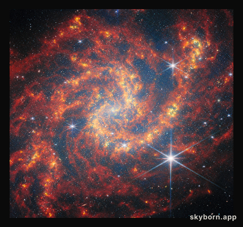 Webb visits a star-forming spiral
