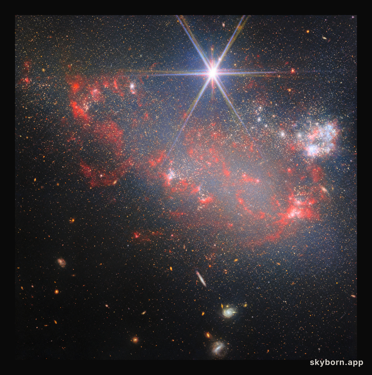 Striking star clusters and irregular clumps