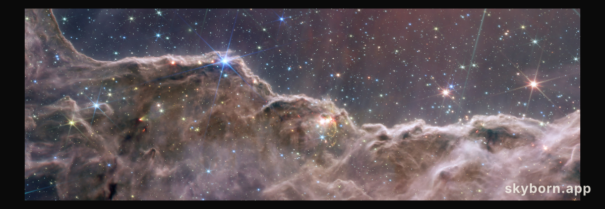 Combined NIRCam and MIRI Image of the “Cosmic Cliffs” in Carina