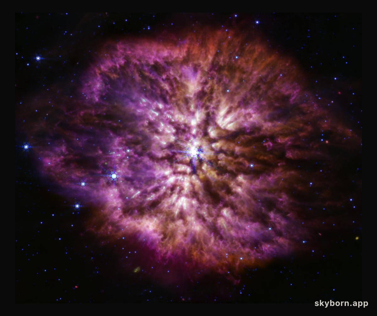 Wolf-Rayet 124 (MIRI image)
