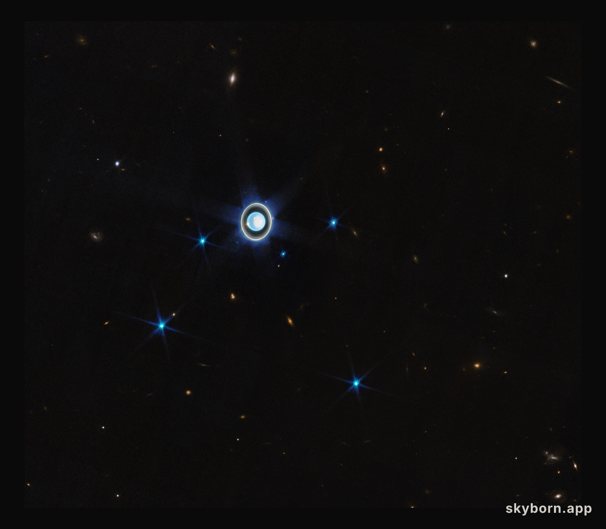 Wider view of the Uranian system