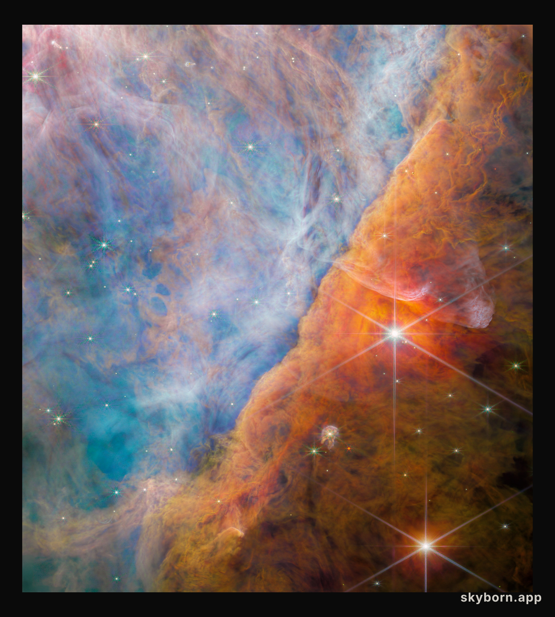 The Orion Bar region (NIRCam image)