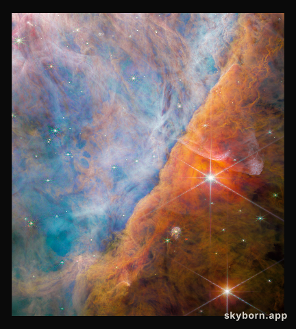 The Orion Bar region (NIRCam image)