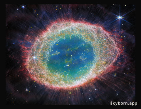 Webb captures detailed beauty of Ring Nebula (NIRCam image - cropped)