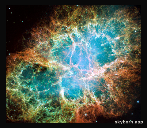 Hubble’s view of the Crab Nebula (2005 image)