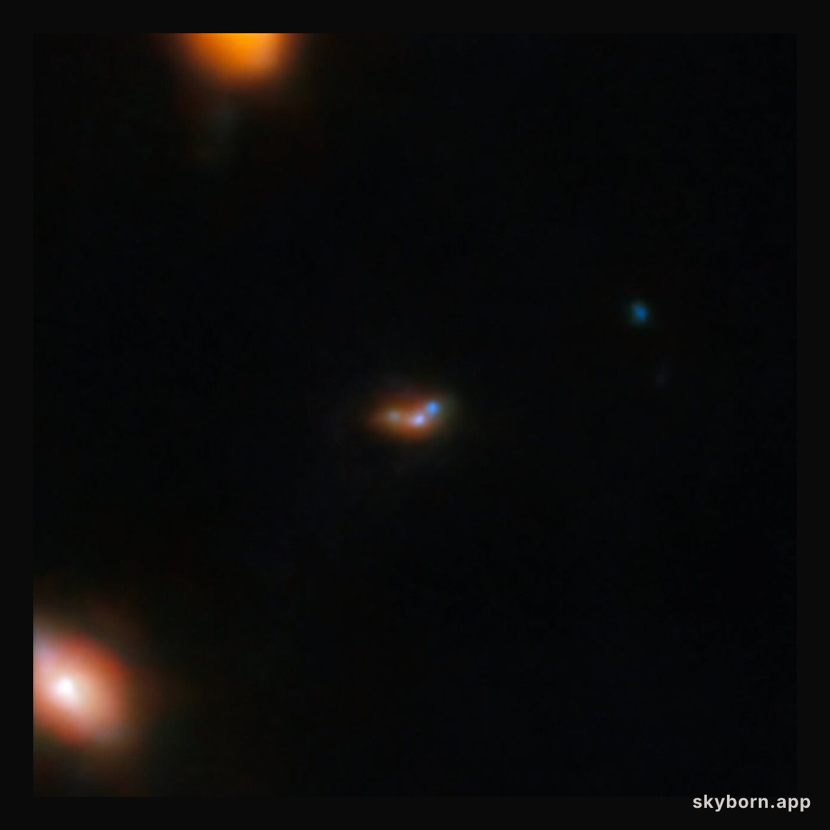 Lyman-α emitting galaxy EGSY8p7 (NIRCam image)