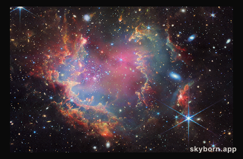 NGC 602 (NIRCam and MIRI image)