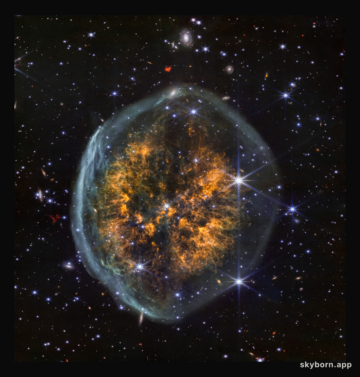 Exposed Cranium Nebula (NIRCam image)