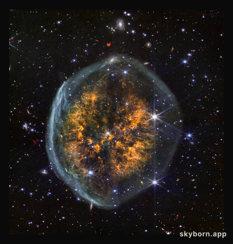 Exposed Cranium Nebula (NIRCam image)