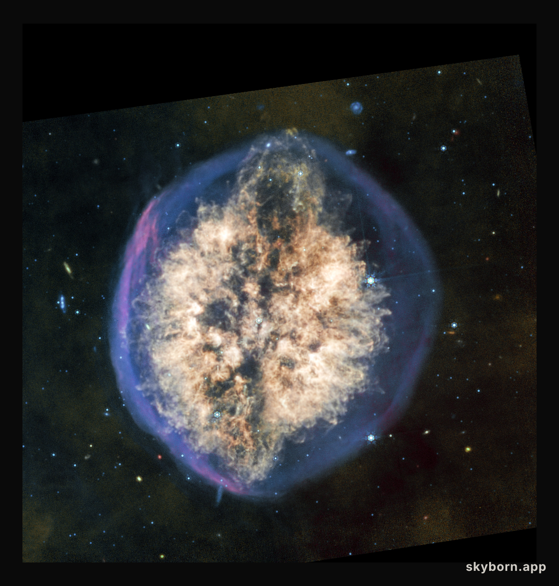 Exposed Cranium Nebula (MIRI image)