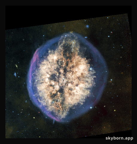 Exposed Cranium Nebula (MIRI image)