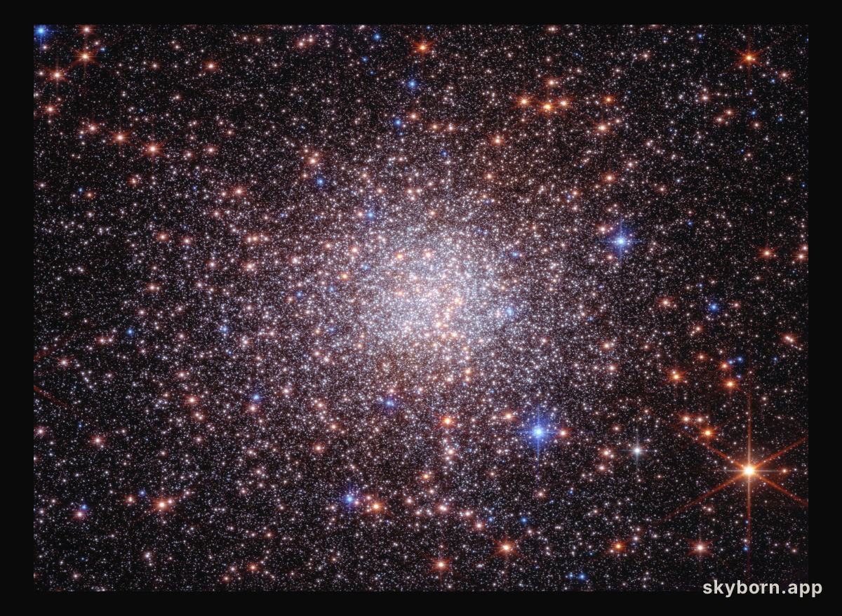 Bulge fossil fragment Terzan 5 (Webb and Hubble image)