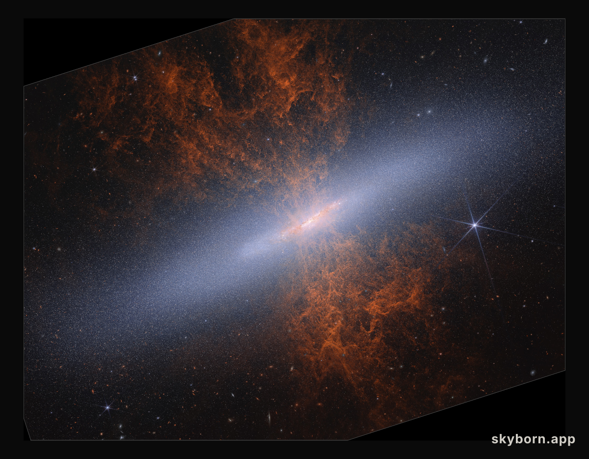 M82 (Webb NIRCam image)