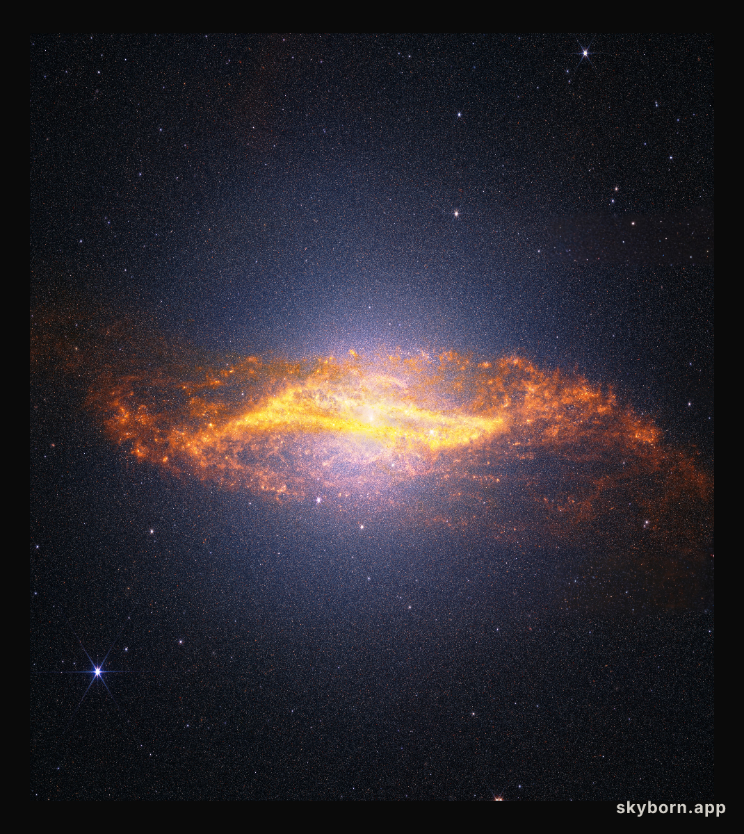 Centaurus A (MIRI + NIRCam image wide-field view)