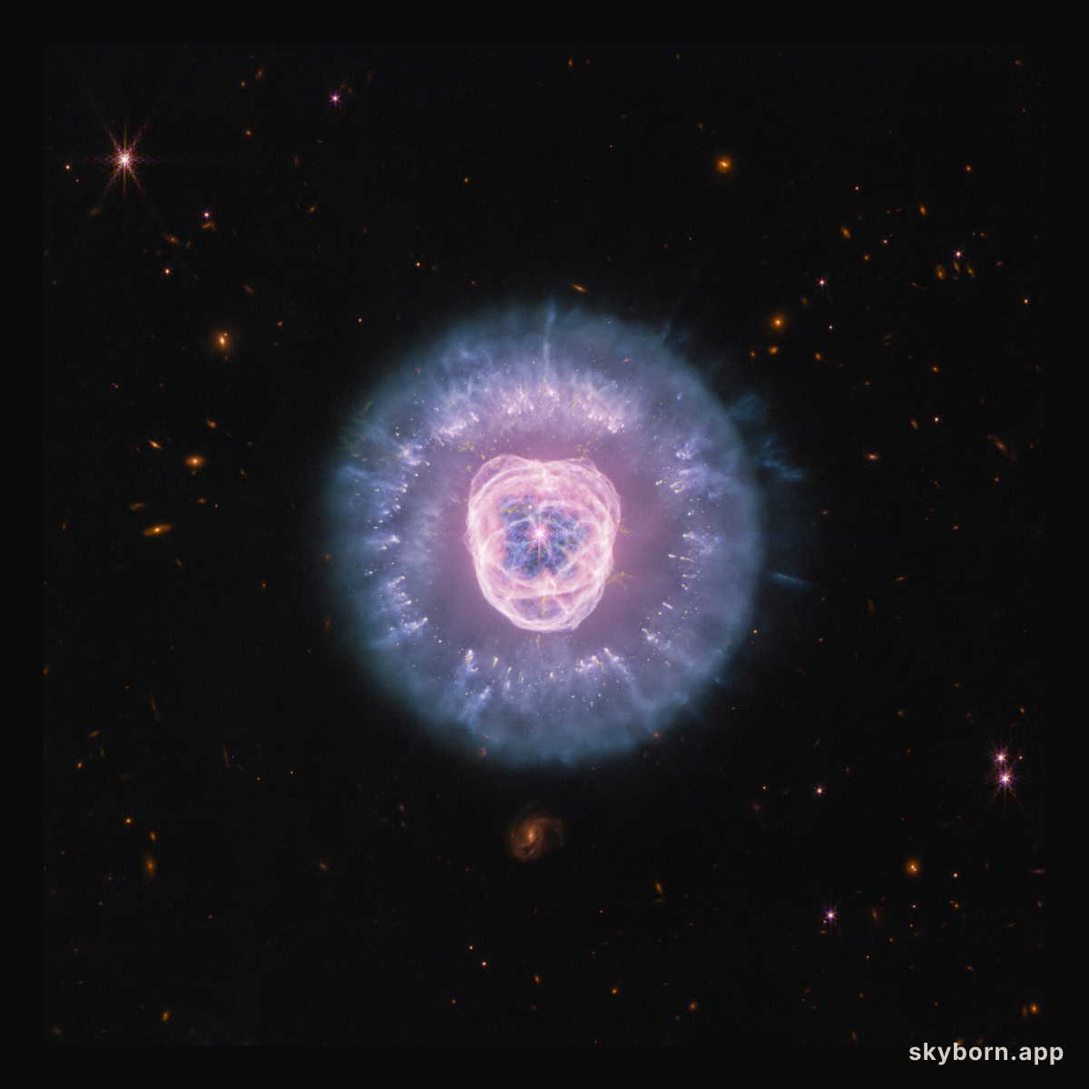 Lion Nebula (NIRCam + MIRI image)