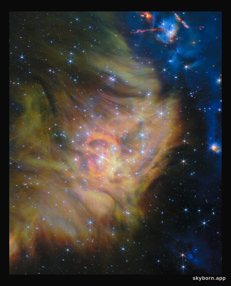Star-forming region IC 348 (NIRCam image)