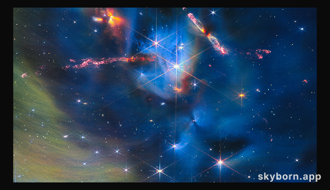 IC 348 Crop: Herbig-Haro objects