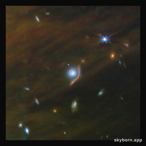 IC 348 Crop: Gravitational lensing