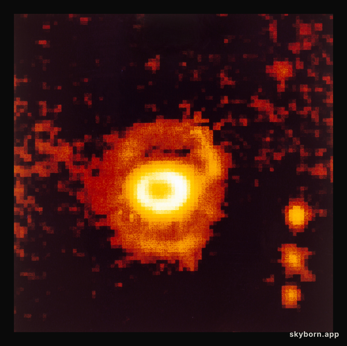 Ring-shaped nebula around SN 1987A