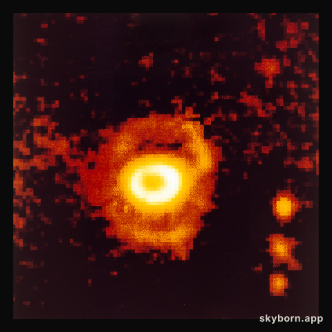 Ring-shaped nebula around SN 1987A