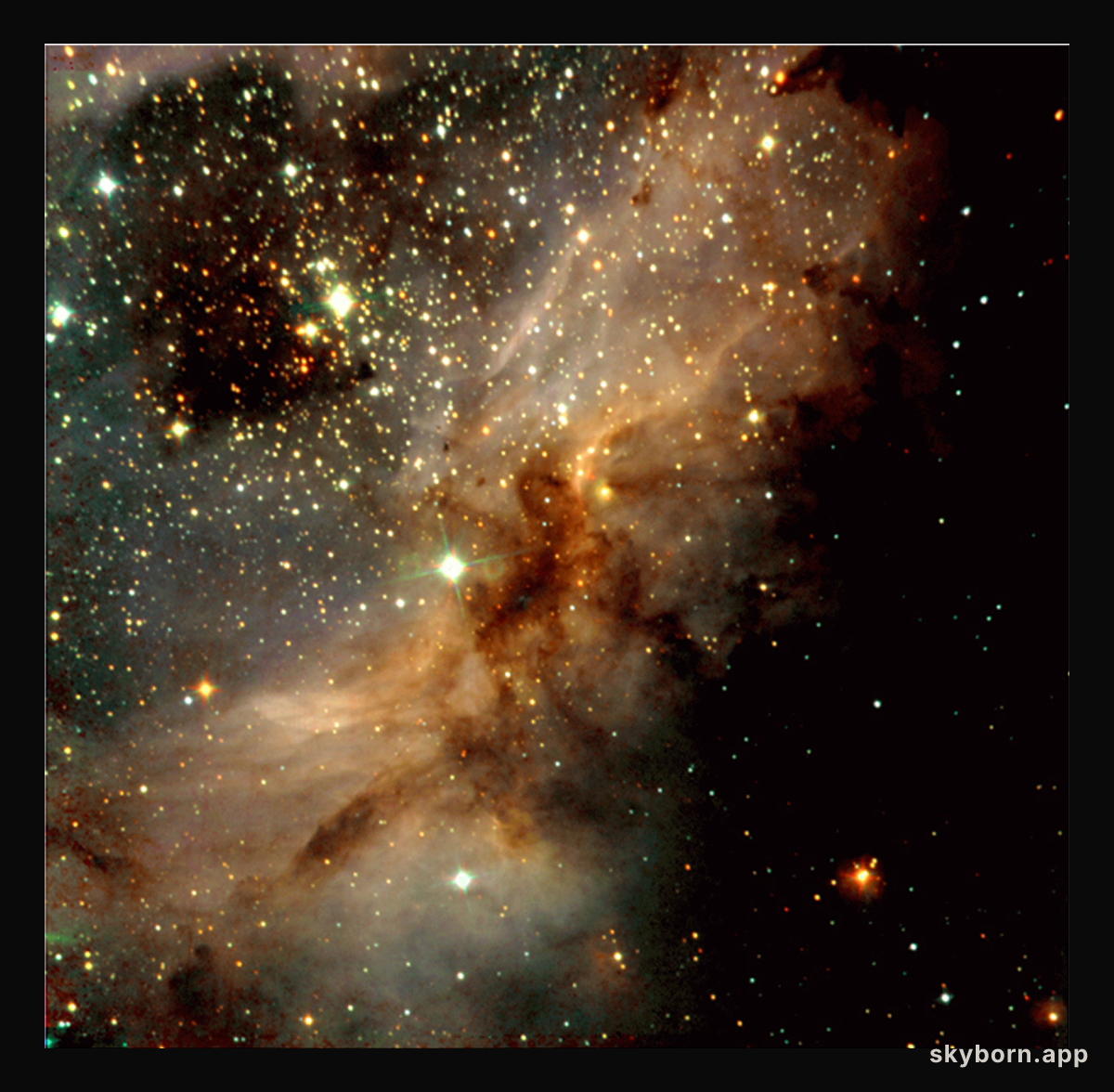 Peering into a star factory