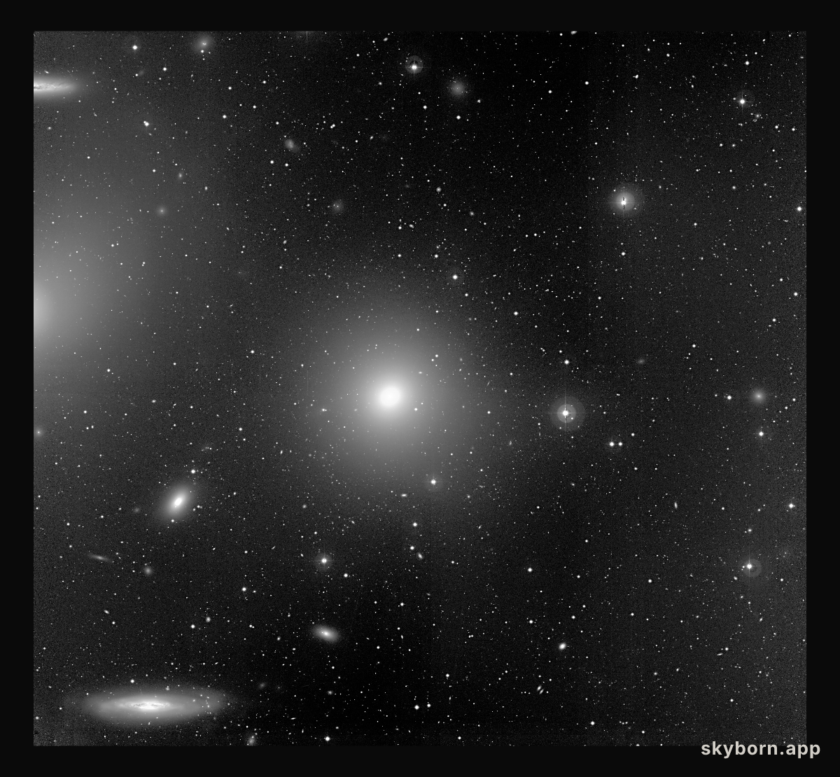Bright galaxies in the Virgo cluster