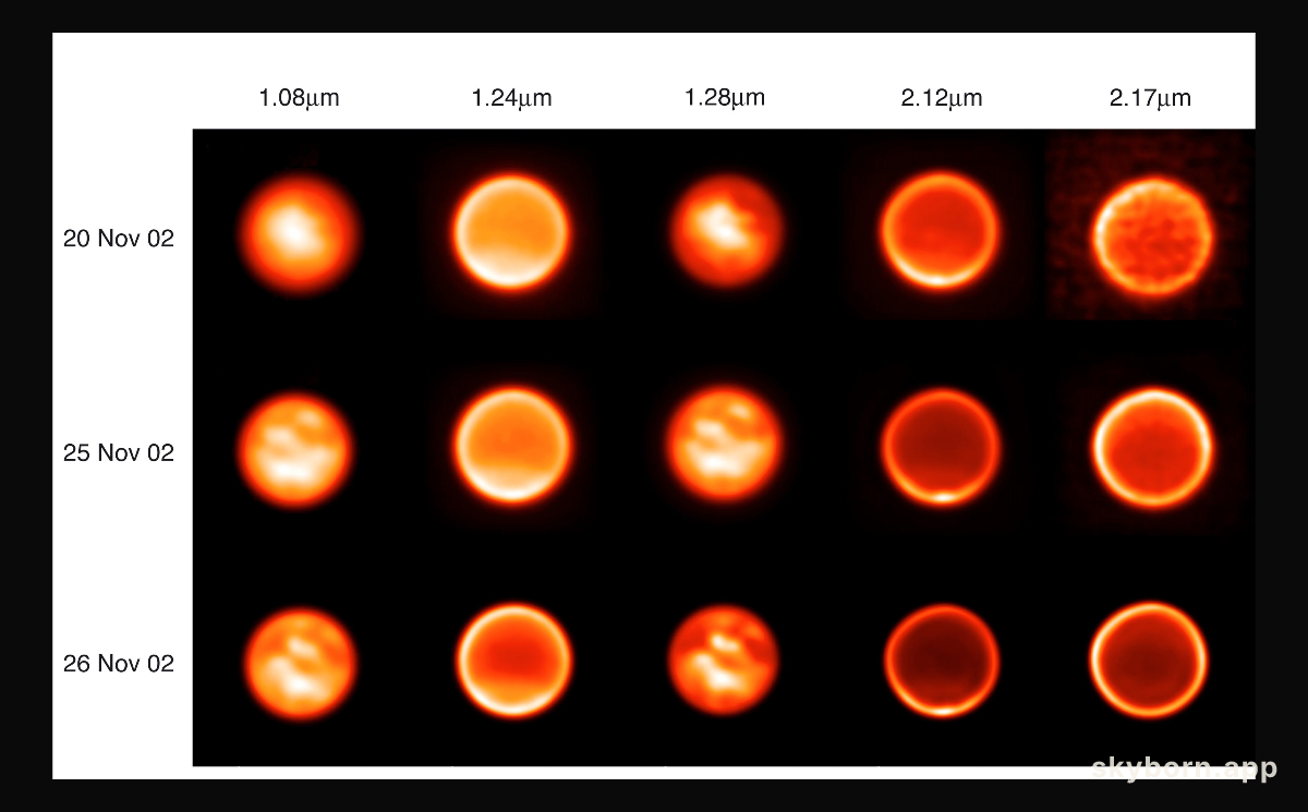 Images of Titan on November 20, 25 and 26, 2002 Through Five Filters (VLT YEPUN + NACO)