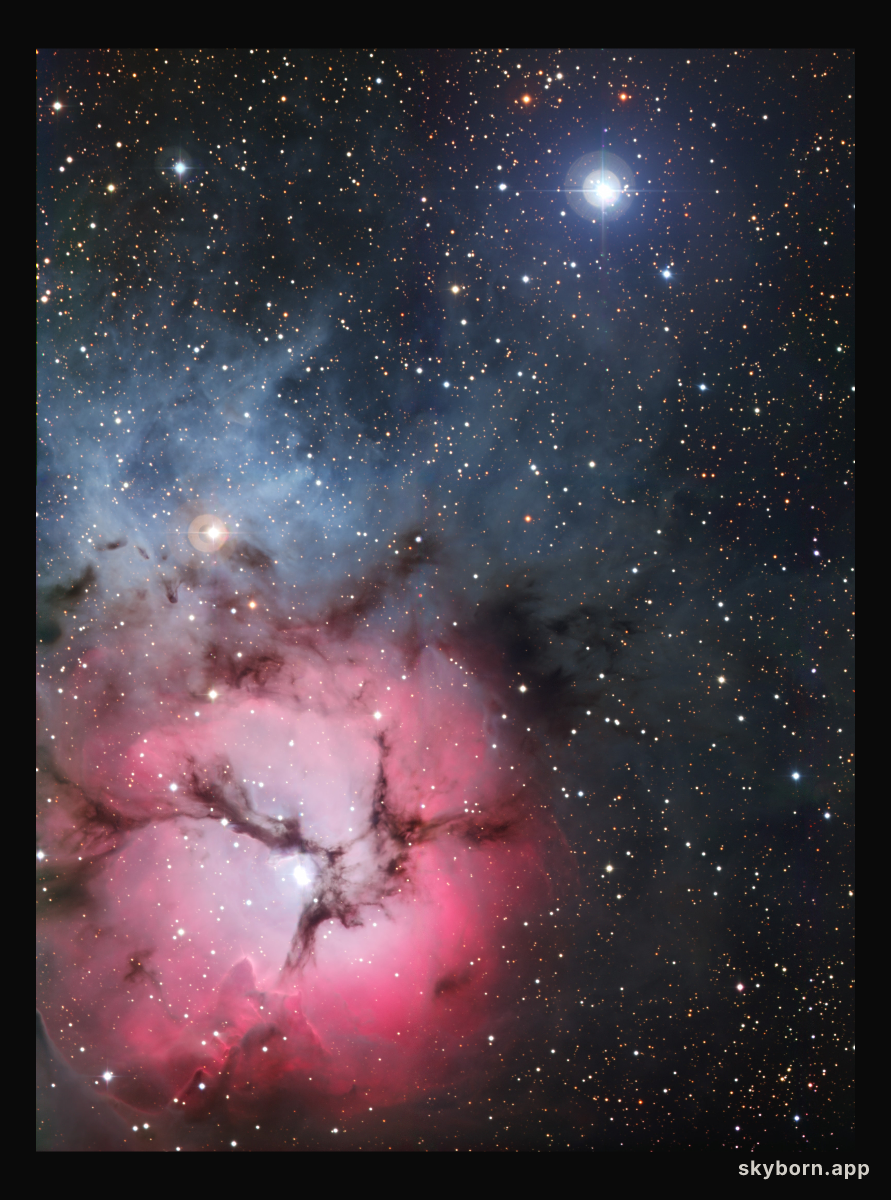 The Trifid Nebula (full frame)