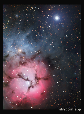 The Trifid Nebula (full frame)