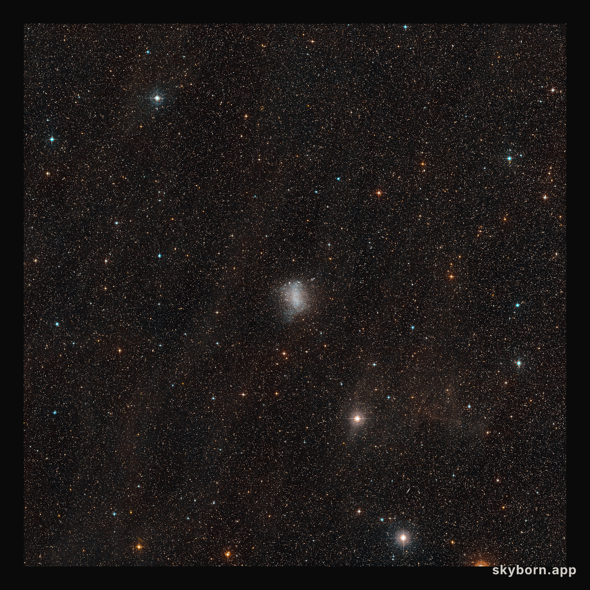 Digitized sky survey image of the galaxy NGC 6822