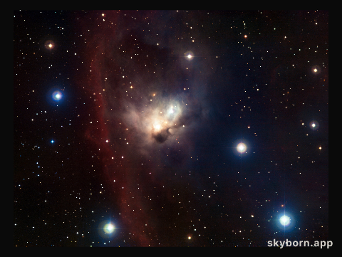 The cosmic bat: NGC 1788