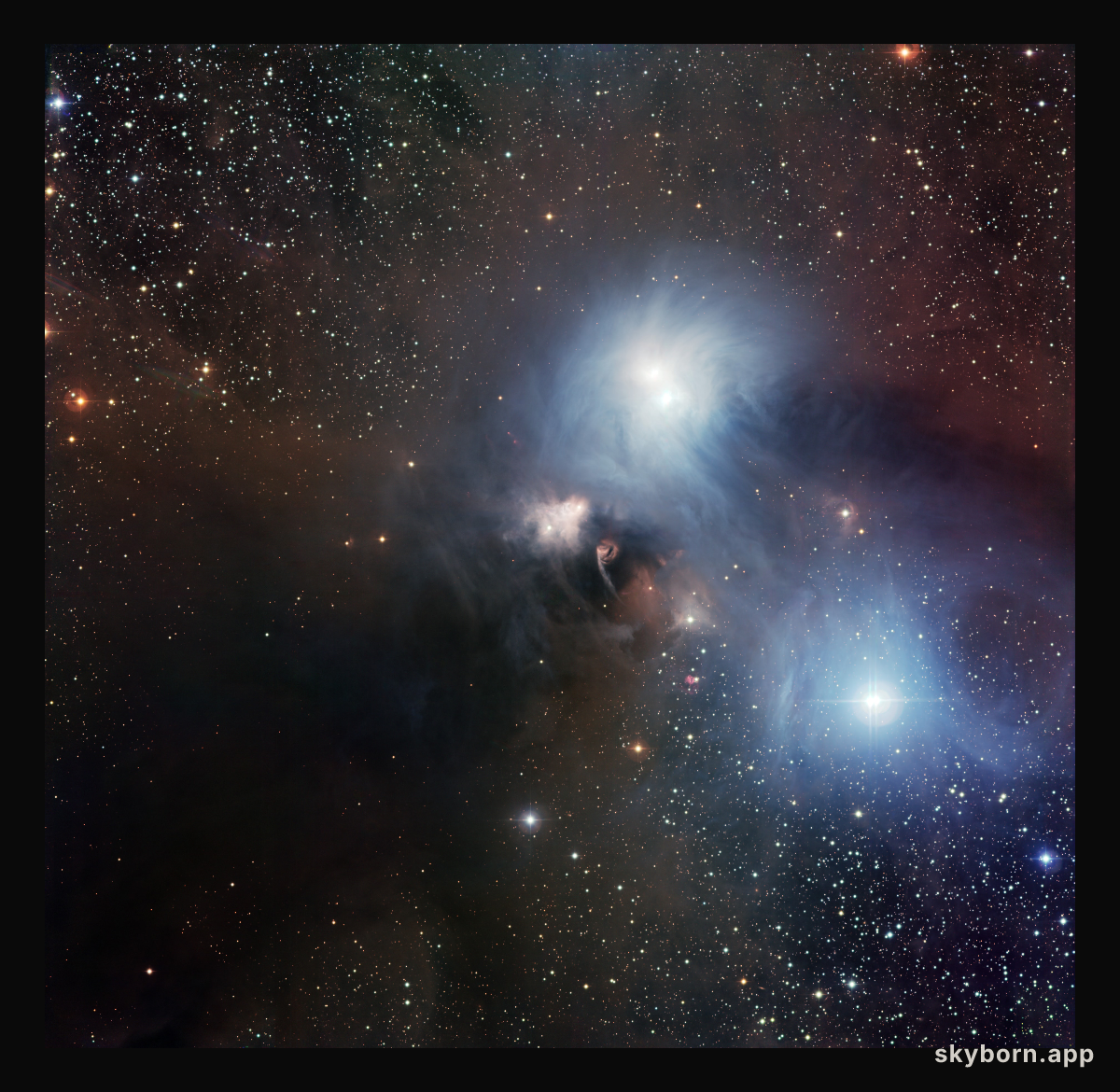 The R Coronae Australis region imaged with the Wide Field Imager at La Silla*