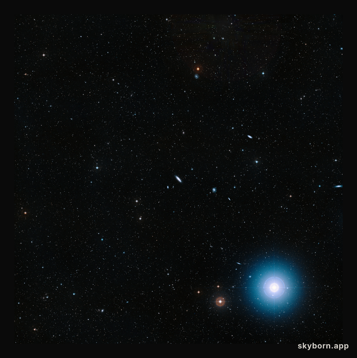 Wide-field view of the field around NGC 4666