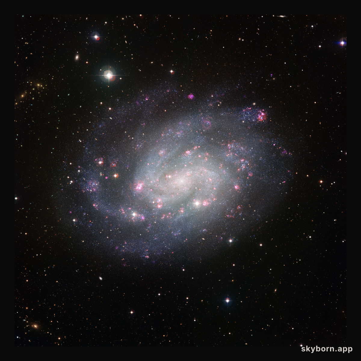 Wide Field Imager view of the southern spiral NGC 300