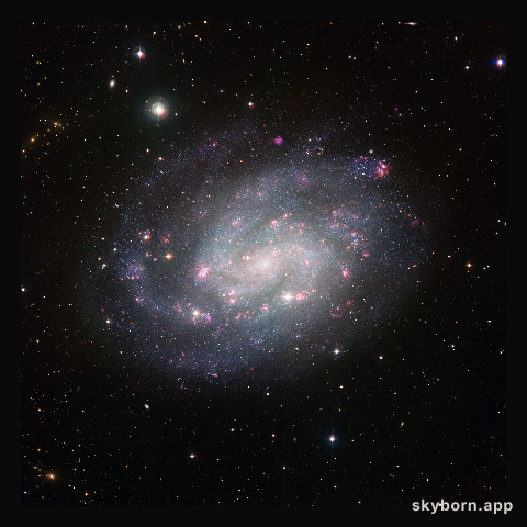 Wide Field Imager view of the southern spiral NGC 300