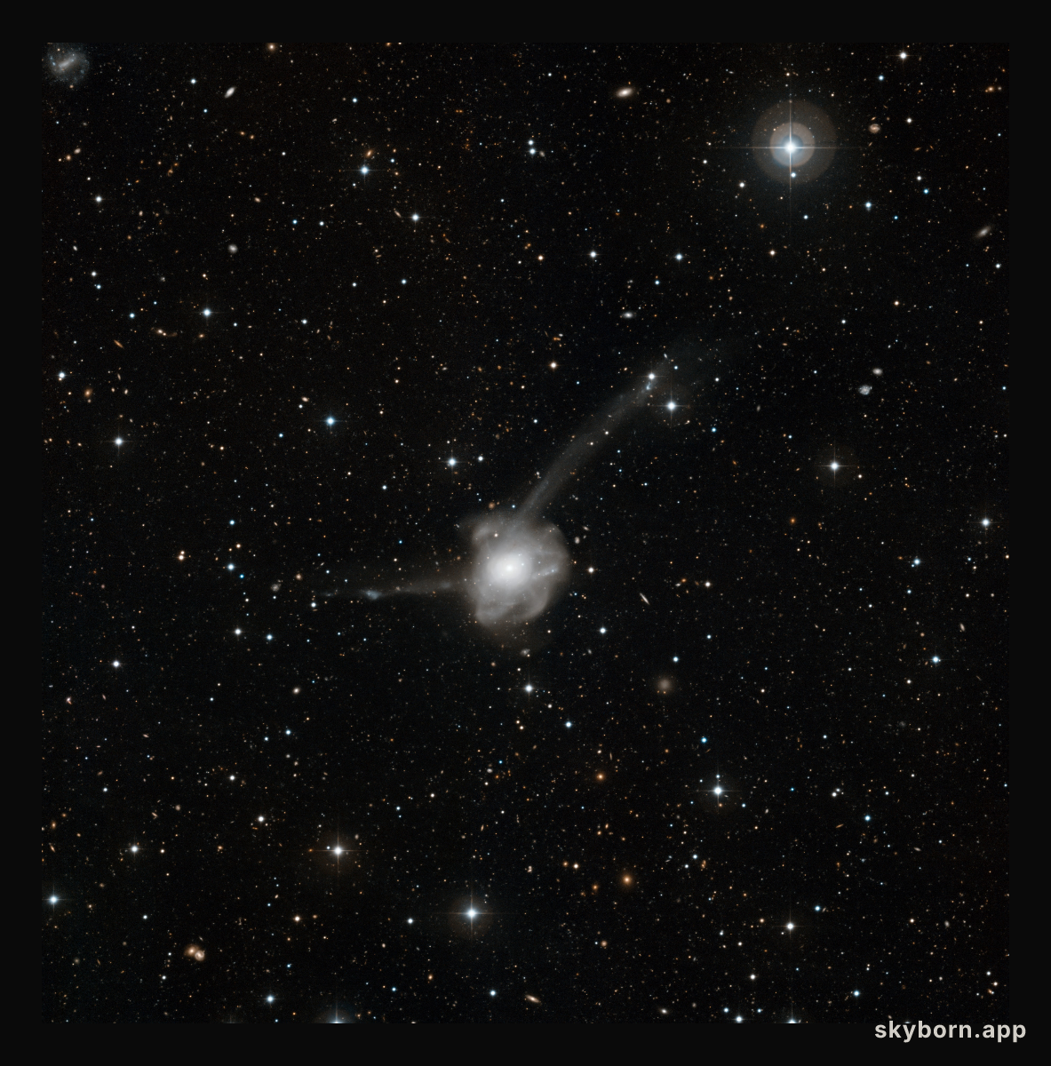 Atoms-for-Peace: a galactic collision in action*