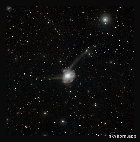 Atoms-for-Peace: a galactic collision in action*