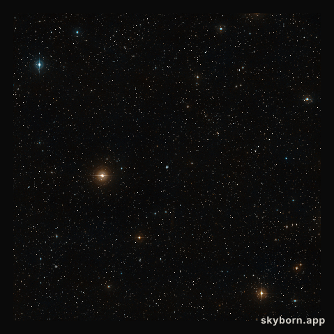 Wide-field view of the field around NGC 7252: the Atoms-for-Peace galaxy