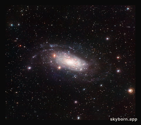 Wide Field Imager view of the spiral galaxy NGC 3621
